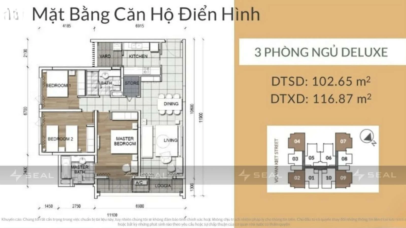 Thiết kế căn hộ 3pn Duluxe